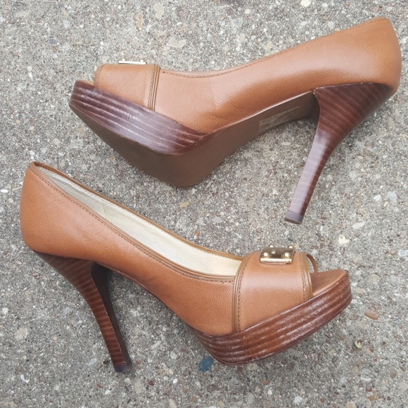 open toe platform heels